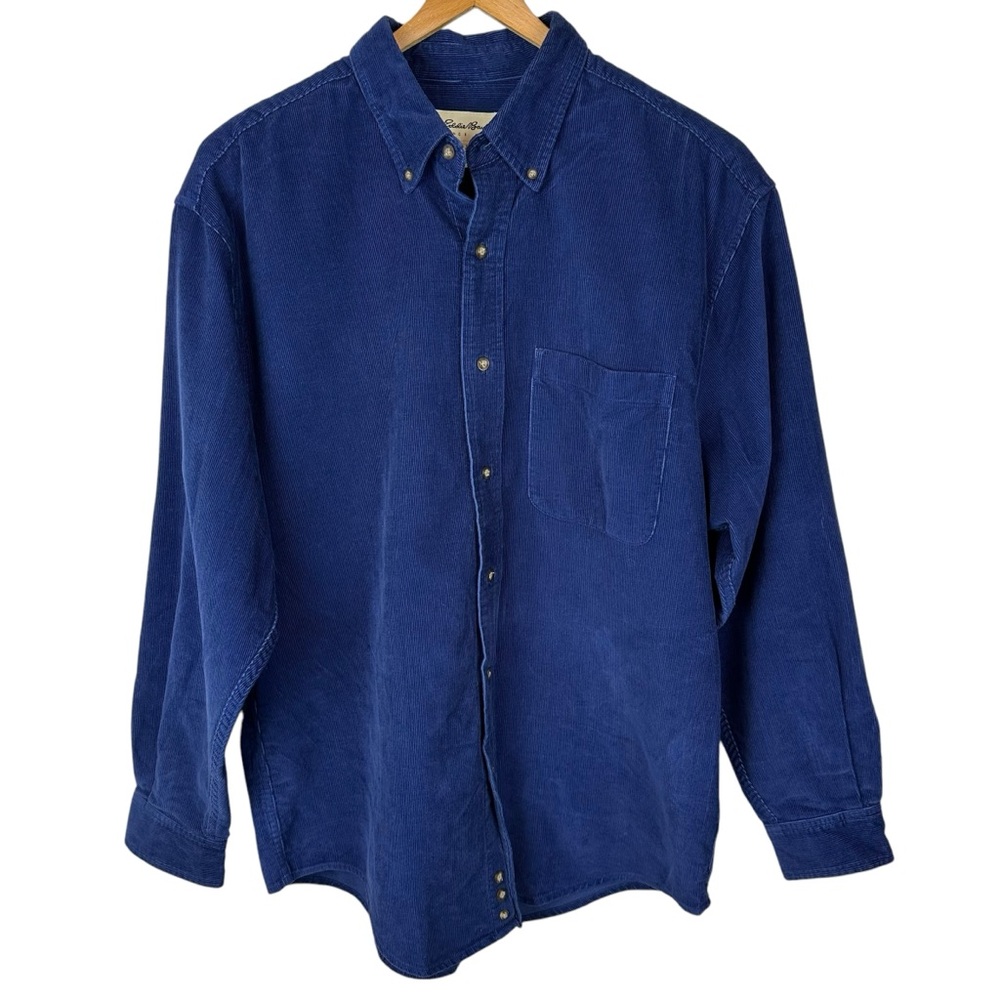 Eddie Bauer Corduroy Long Sleeve Button Down Shirt